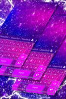 Glitter Keyboard Theme Affiche