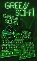 Green Scifi GO Keyboard Theme poster