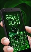 Green Scifi GO Keyboard Theme screenshot 2
