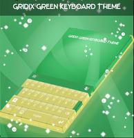 Gridix Green Keyboard Theme poster