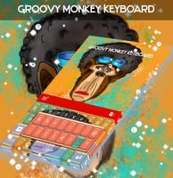 Teclado Groovy do macaco Cartaz