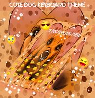 Tema bonito do teclado do cão imagem de tela 1