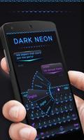 Dark Neon GO Keyboard Theme capture d'écran 3