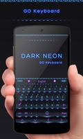 Dark Neon GO Keyboard Theme Affiche