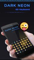 Dark Neon GO Keyboard Theme capture d'écran 1