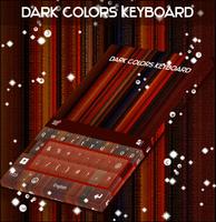 Cores escuras Keyboard Cartaz