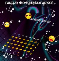 Fantasy Neon Free Keypad Skin الملصق