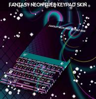 Fantasy Neon Free Keypad Skin تصوير الشاشة 2