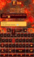 Fire & Stone GO Keyboard Theme screenshot 3