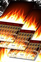 Burning Live Fire Keyboard Poster
