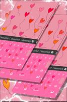 Floating Hearts Keyboard Theme poster