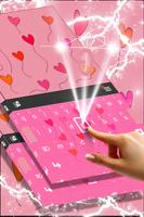 Floating Hearts Keyboard Theme screenshot 1