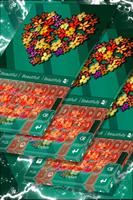 Floral Heart Keyboard Plakat
