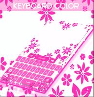 Keyboard Color Hot Pink Affiche