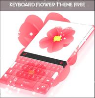 Keyboard Flower Theme Free poster