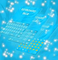 Keyboard Theme Blue Affiche