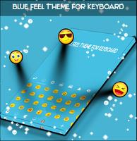 Pastel Blue Theme Keyboard poster
