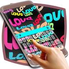 60s Love Keyboard Theme icono