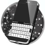 Keyboard Black and White Theme أيقونة