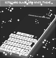 Keyboard Black and White Theme Plakat