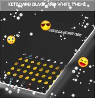 Keyboard Black and White Theme captura de pantalla 1