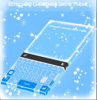 Keyboard Christmas Snow Theme poster