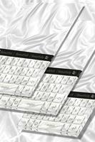 White Velvet Keyboard Theme Affiche