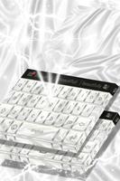 White Velvet Keyboard Theme capture d'écran 3