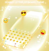 Scarlet Letters Keyboard Theme imagem de tela 1