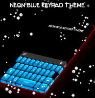 Neon Blue Keypad Theme poster