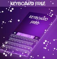 Keyboard Free Purple Theme Affiche