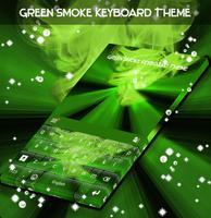 Green Smoke Keyboard Theme Affiche