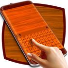 Wood Plated Keyboard Theme icône