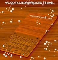 Wood Plated Keyboard Theme Affiche