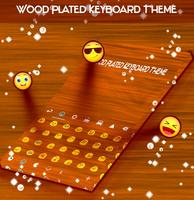 Wood Plated Keyboard Theme capture d'écran 1