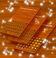 Wood Plated Keyboard Theme capture d'écran 2