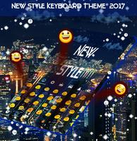 New Night Style Keyboard Theme capture d'écran 1