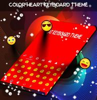 Color Heart Keyboard Theme capture d'écran 1