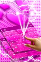 Keyboard Pink Colour Heart capture d'écran 1