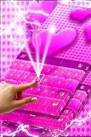 Keyboard Pink Colour Heart capture d'écran 2