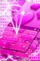 Keyboard Pink Colour Heart capture d'écran 3