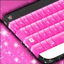 نقي الوردي موضوع لوحة المفاتيح APK