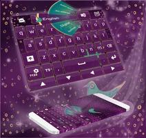 Keyboard Purple Affiche
