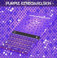 Purple Keyboard Skin Affiche