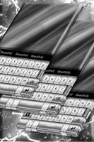 Silver Keyboard Theme Plakat