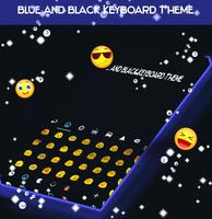 Blue and Black Keyboard Theme capture d'écran 1