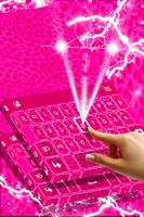 Keyboard Pink Cheetah Theme imagem de tela 1
