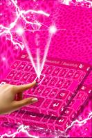 Keyboard Pink Cheetah Theme imagem de tela 2
