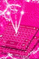 Keyboard Pink Cheetah Theme imagem de tela 3