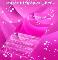 برنامه‌نما Pink Rose Keyboard Theme عکس از صفحه